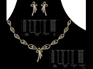 Necklace bulk STL 50 files ready to print part 05 3D Print Model
