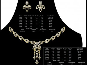 Necklace bulk STL 50 files ready to print part 05 3D Print Model