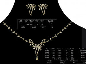 Necklace bulk STL 50 files ready to print part 05 3D Print Model