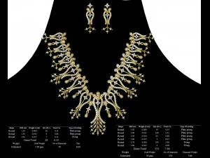Necklace bulk STL 50 files ready to print part 05 3D Print Model