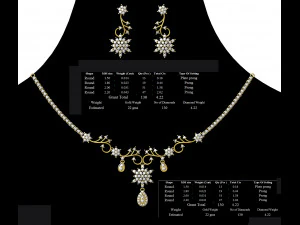 Necklace bulk STL 50 files ready to print part 05 3D Print Model