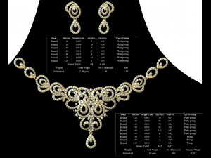 Necklace bulk STL 50 files ready to print part 05 3D Print Model