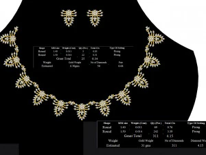 Necklace bulk STL 50 files ready to print part 05 3D Print Model