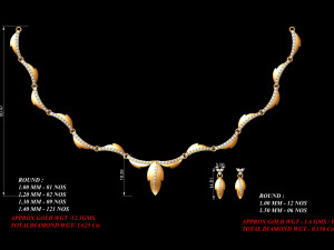 Necklace bulk STL 50 files ready to print part 05 3D Принт Модель