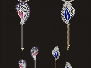 Necklace bulk STL 50 files ready to print part 05 3D Print Model