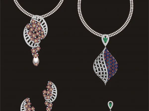 Necklace bulk STL 50 files ready to print part 05 3D Print Model