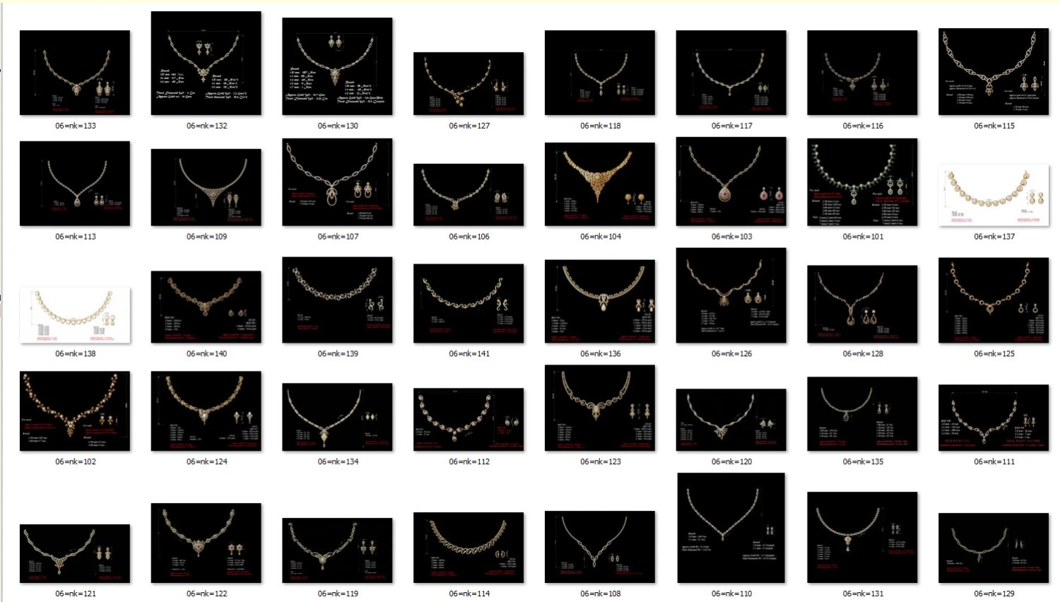 Necklace bulk STL 40 files ready to print part 03 3D Print Model .c4d .max .obj .3ds .fbx .stl .blend