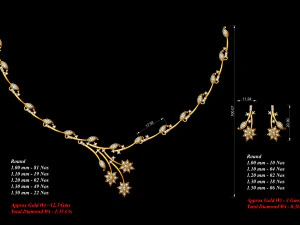 Necklace bulk STL 40 files ready to print part 03 3D Print Model