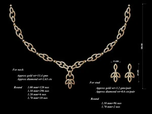 Necklace bulk STL 40 files ready to print part 03 3D Print Model