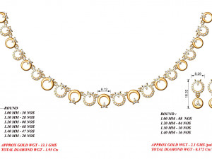 Necklace bulk STL 40 files ready to print part 03 Model do druku 3D
