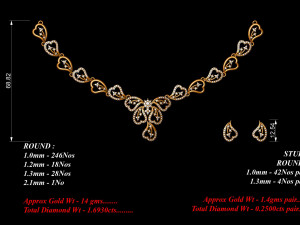 Necklace bulk STL 40 files ready to print part 03 Model do druku 3D
