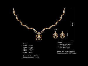 Necklace bulk STL 40 files ready to print part 03 Model do druku 3D