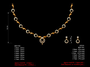 Necklace bulk STL 40 files ready to print part 03 Model do druku 3D