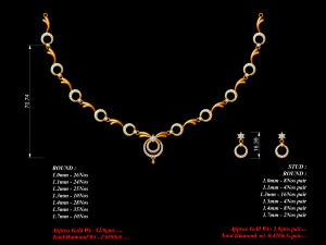 Necklace bulk STL 40 files ready to print part 03 3D Print Model