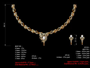 Necklace bulk STL 40 files ready to print part 03 3D Print Model