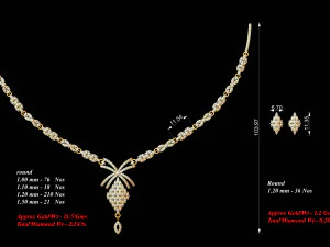 Necklace bulk STL 40 files ready to print part 03 3D Print Model