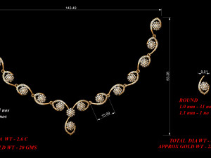 Necklace bulk STL 40 files ready to print part 03 Model do druku 3D