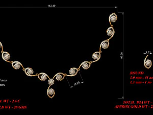 Necklace bulk STL 40 files ready to print part 03 3D Print Model