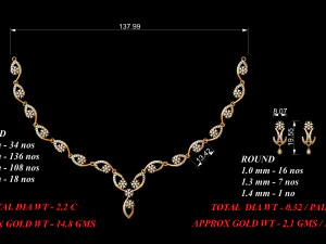 Necklace bulk STL 40 files ready to print part 03 3D Print Model