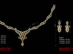 Necklace bulk STL 40 files ready to print part 03 3D Print Model