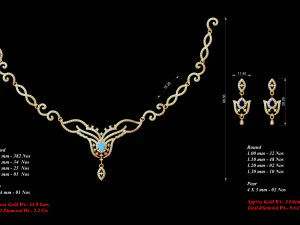 Necklace bulk STL 40 files ready to print part 03 3D Print Model