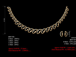 Necklace bulk STL 40 files ready to print part 03 Model do druku 3D
