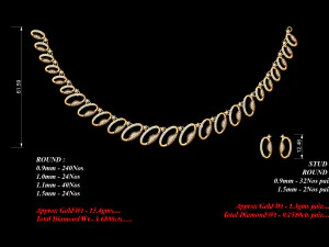 Necklace bulk STL 40 files ready to print part 03 3D Print Model