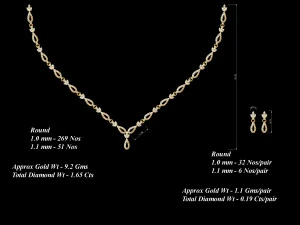 Necklace bulk STL 40 files ready to print part 03 3D Print Model