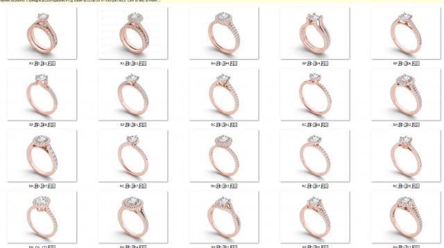 Engagement ring with all details of 23 Cad files Modèles 3D en vedette .c4d .max .obj .3ds .fbx .stl .blend 
