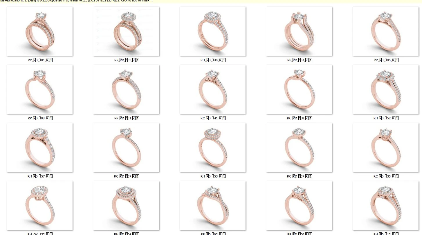 Engagement ring with all details of 23 Cad files 3D Print Model .c4d .max .obj .3ds .fbx .stl .blend 