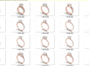 Verlovingsring met alle details van 23 Cad-bestanden 3D printmodel