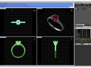 Engagement ring with all details of 23 Cad files 3D Print Model