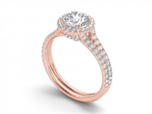 Engagement ring with all details of 23 Cad files Modèles 3D en vedette
