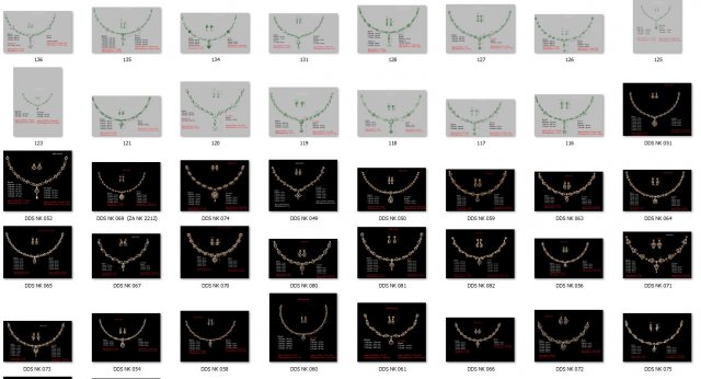 Necklace bulk 3dm 50 files ready to print part 02 3D Принт Модель .c4d .max .obj .3ds .fbx .stl .blend 