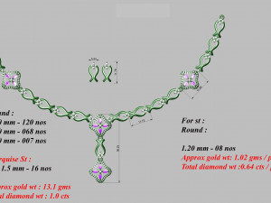 Necklace bulk 3dm 50 files ready to print part 02 3D Принт Модель