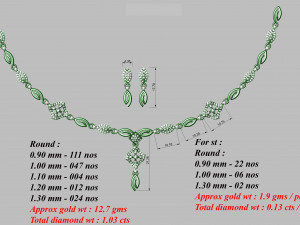 Necklace bulk 3dm 50 files ready to print part 02 3D Принт Модель