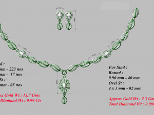 Necklace bulk 3dm 50 files ready to print part 02 3D Принт Модель