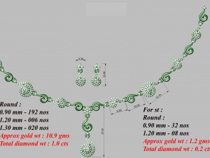 Necklace bulk 3dm 50 files ready to print part 02 3D Принт Модель