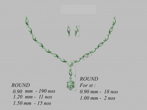 Necklace bulk 3dm 50 files ready to print part 02 3D Принт Модель