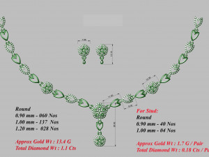 Necklace bulk 3dm 50 files ready to print part 02 3D Принт Модель