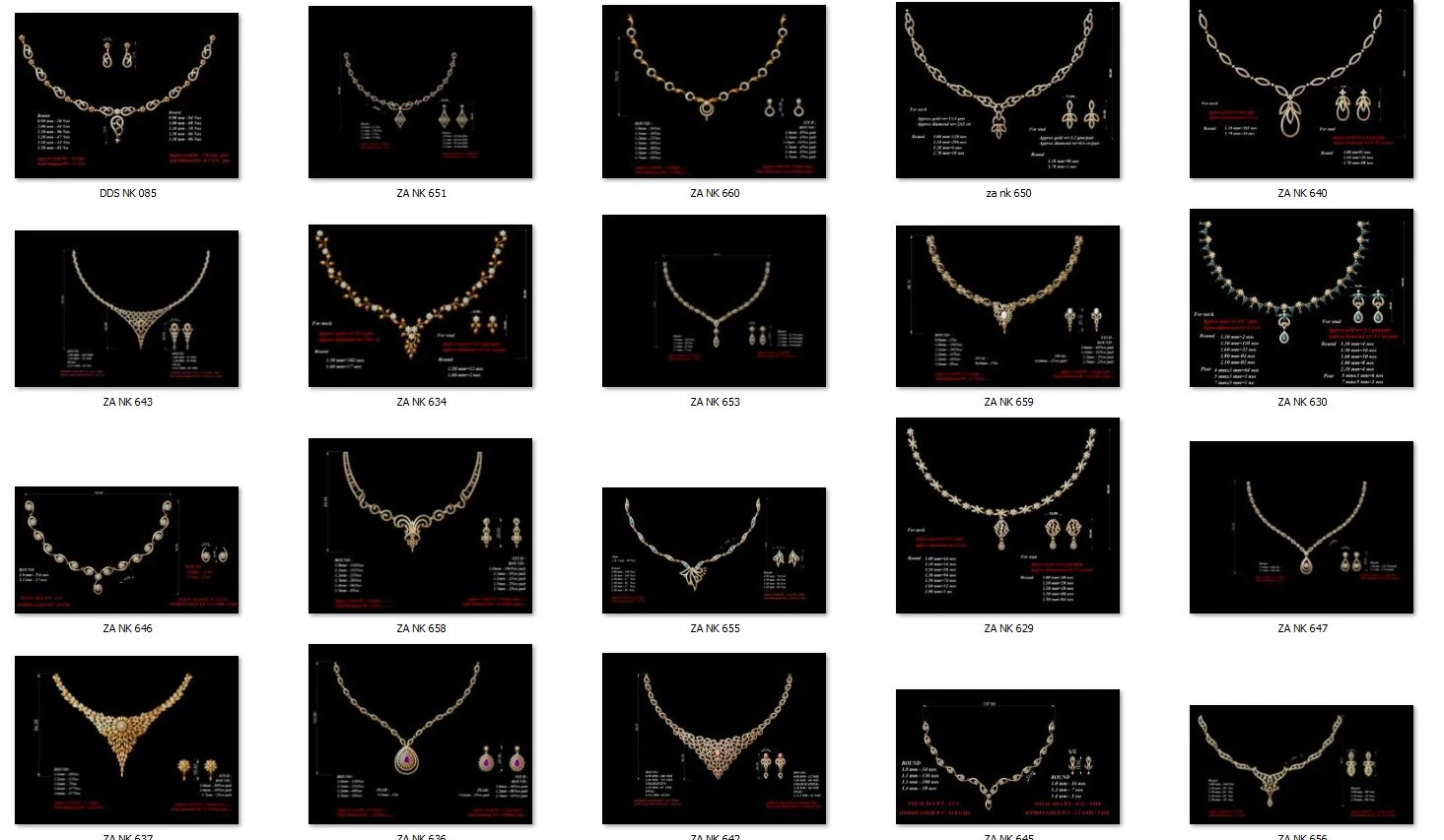 Necklace bulk 3dm 53 files ready to print part 01 3D Print Model .c4d .max .obj .3ds .fbx .stl .blend 