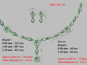 Necklace bulk 3dm 53 files ready to print part 01 3D Print Model