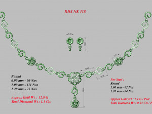 Necklace bulk 3dm 53 files ready to print part 01 3D 打印模型