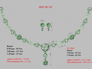 Necklace bulk 3dm 53 files ready to print part 01 3D Print Model