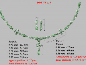 Necklace bulk 3dm 53 files ready to print part 01 3D 打印模型