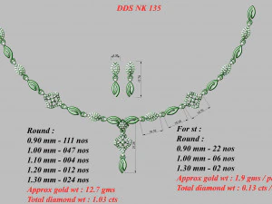 Necklace bulk 3dm 53 files ready to print part 01 3D Print Model