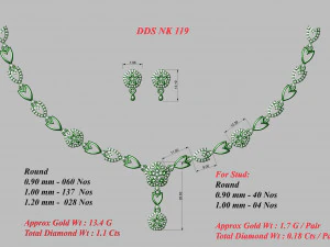 Necklace bulk 3dm 53 files ready to print part 01 3D Print Model