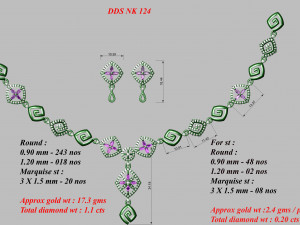 Necklace bulk 3dm 53 files ready to print part 01 3D 打印模型