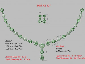 Necklace bulk 3dm 53 files ready to print part 01 3D Print Model
