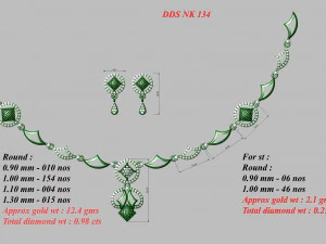 Necklace bulk 3dm 53 files ready to print part 01 3D Print Model
